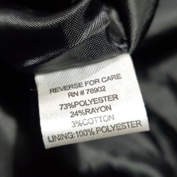 Erin London Metallic Animal Print Jacket with Flocked Accents L - Picture 6 of 9